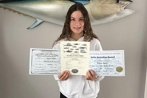 Emma Spiteri catches record-breaking bluefin tuna