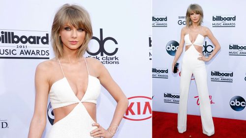 Taylor Swift's "Bad Blood" music video opened the awards. (AAP)
