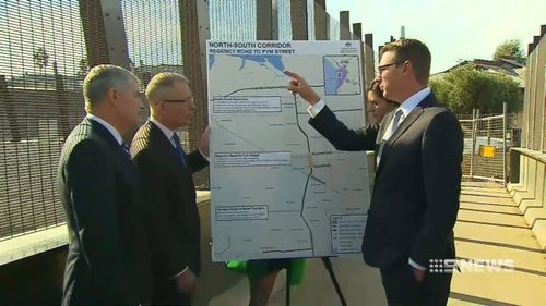 The $354 million upgrade is set to save commuters eight minutes off their peak hour commute. (9NEWS)