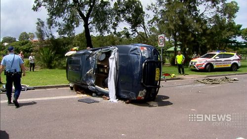 Amazingly, the 65-year-old woman walked away with only minor injuries. (9NEWS)