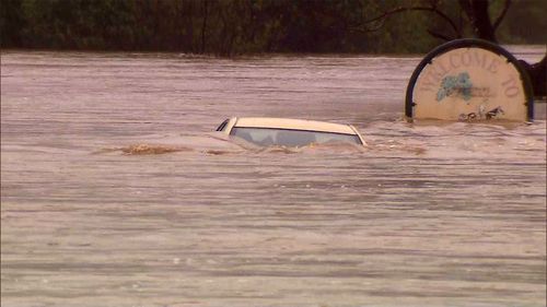 Floodwaters in Singleton