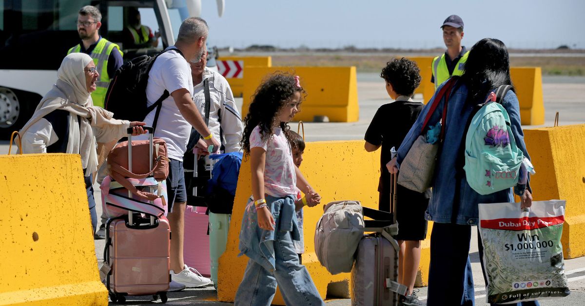 Second flight of Australians from Lebanon lands in Cyprus