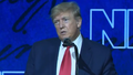 Former President Donald Trump speaks at NRA conference.
