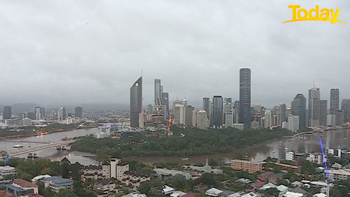 Brisbane has had a wet start to the day, with more rain on the way.