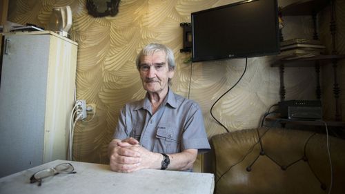 Stanislav Petrov in his Moscow apartment in 2015.