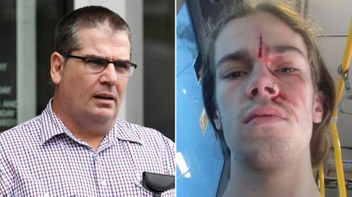 Craig Hoelscher (left) faced court charged over the alleged attack. (AAP, Twitter: Kevin Rudd)