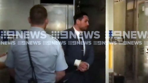 Salim Mehajer handcuffed ahead of a hearing about the alleged breach of his former wife Aysha Learmonth's AVO.