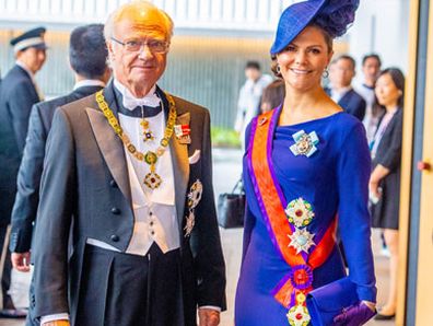 Enthronement Ceremony Of Emperor Naruhito of Japan - King Carl Gustaf XI and Crown Princess Victoria of Sweden 