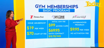 Some basic gym memberships available.