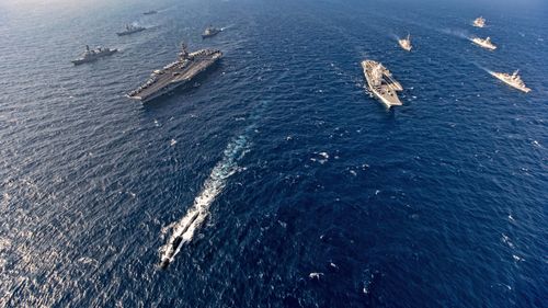 India, US, Japan, Australia resume naval exercises