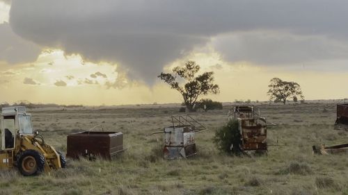 Five hours north, the town of Narrabri was hit by a slightly smaller tornado.