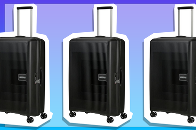 9PR: American Tourister Aerostep Suitcase, Black