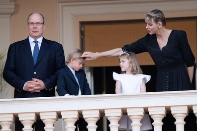 Prince Albert II of Monaco, Prince Jacques of Monaco, Princess Gabriella of Monaco and Princess Charlene of Monaco.