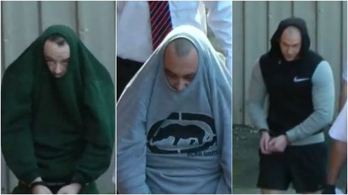 The judge said the trio- (l-r) Chad Badcock, Kym Barnes and Shane Muckray- had "no semblance of human emotion". (9NEWS)