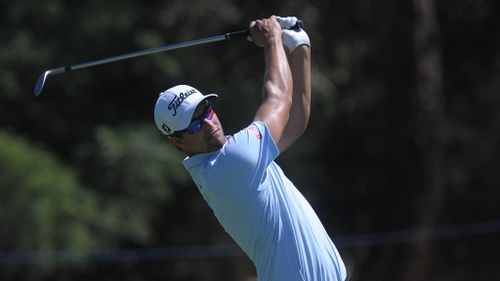 Adam Scott struggling at the Australian Masters in Melbourne