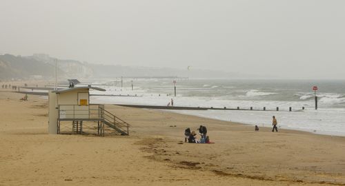 Bournemouth Beach on most others days doesn't look as enticing. (AAP)