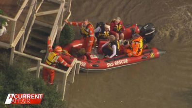 More than 30 people rescued by SES boat crews, during the Maribyrnong flood.