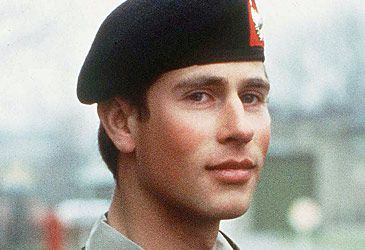 Prince Edward dropped out of which branch of the armed forces?