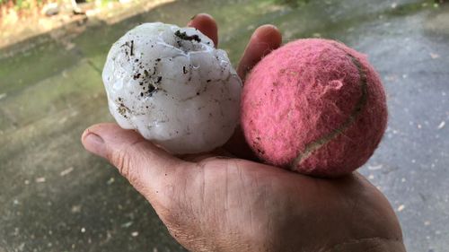 NSW weather thunderstorm hail