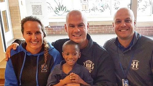 Celebrity cop reunites with his kindergarten ‘partner’