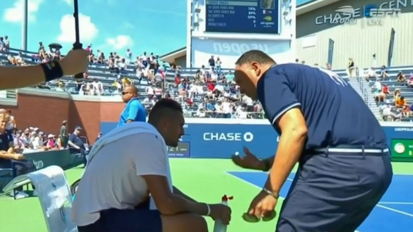 Chair umpire Mohamed Lahyani banned for two weeks for Nick Kyrgios US Open pep talk
