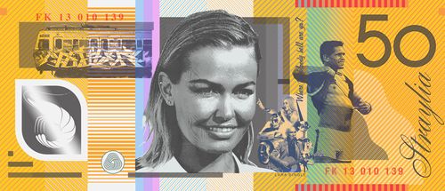Edith Cowan, the first woman elected to Australian parliament, has been replaced by Lara Bingle. (Supplied, Aaron Tyler)