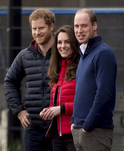 Prince Harry, Kate Middleton, Prince William at London Marathon