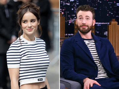 Alba Baptista and Chris Evans