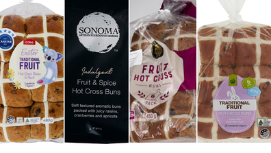 supermarket hot cross buns coles aldi iga woolworths