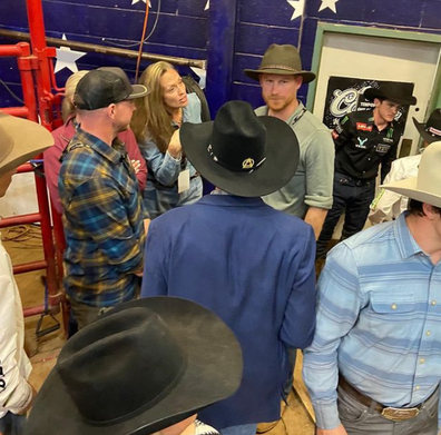 Prince Harry attends a rodeo in Texas