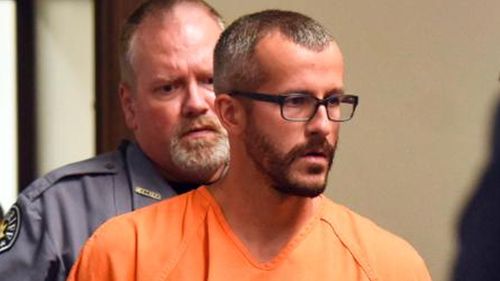 Christopher Watts is escorted into the courtroom before his bond hearing at the Weld County Courthouse.