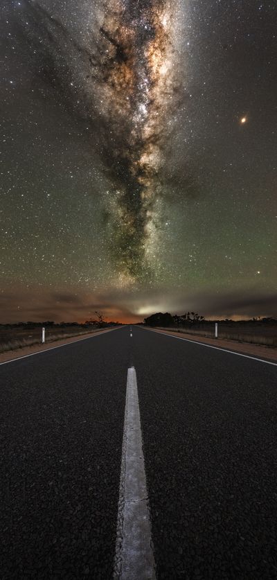 An endless road of stars