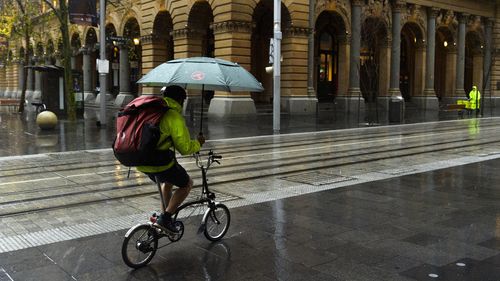 Sydney is being hit by rain and wind.