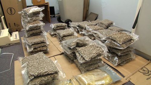 Among the haul was 45kg of cannabis. (NSW Police)