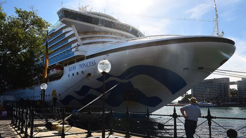 The Ruby Princess in Sydney this week.