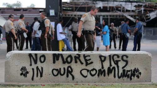 Tensions between police and the Ferguson community remain on a hair-trigger. (AAP)