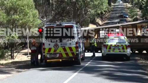 Four people were treated by paramedics at the scene. (9NEWS)