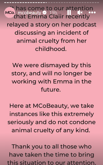 Simply Chaotic podcast Emma Claiir apology