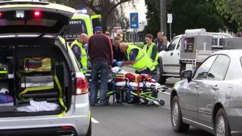 The boy is in a critical condition after he was hit by a car. (9NEWS)