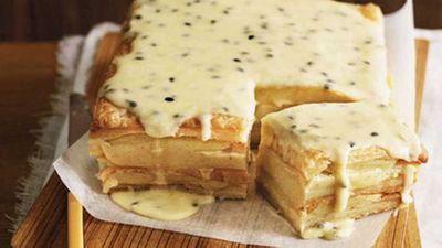 <strong>Passionfruit vanilla slice</strong>