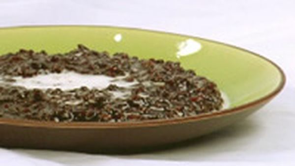 black rice pudding