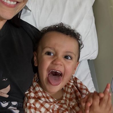Jessie J and son's Sky receive breast cancer treatment in hospital