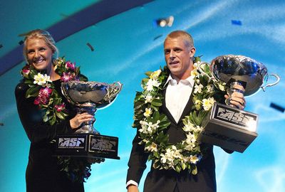 This time sharing the honours with men's champ Mick Fanning.