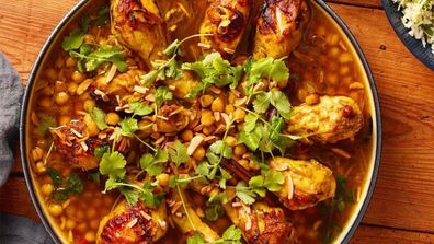 Courtney Roulston Moroccan chicken tagine with couscous 