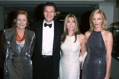Liam Neeson & Natasha Richardson, with her sister, Joely Richardson & their Mother, Vanessa Redgrave