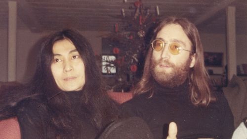 John Lennon and Yoko Ono in Thy, northern Denmark, Jan. 5, 1970.