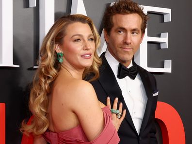 NEW YORK, NEW YORK - APRIL 24: (L-R) Blake Lively and Ryan Reynolds attend the 2025 Time100 Gala at Jazz at Lincoln Center on April 24, 2025 in New York City. (Photo by Cindy Ord/Getty Images)