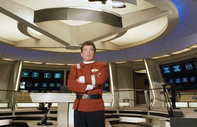William Shatner dressed as Capt. James T. Kirk