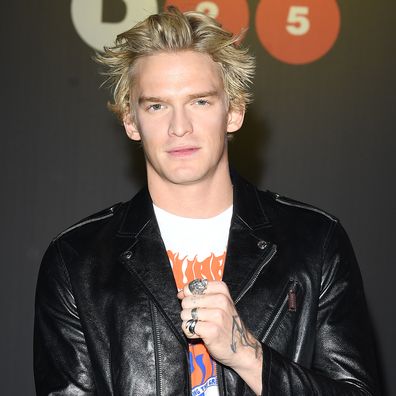 Cody Simpson attends the Dsquared2 fashion show during the Milan Men's and Women's Fashion Week Fall Winter 20 on January 10, 2020 in Milan, Italy.