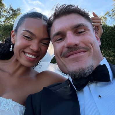 Angus Crichton shares photos from his wedding to partner Chloe